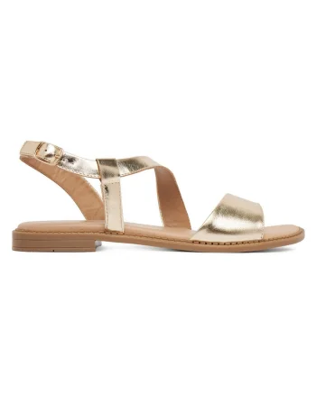 Sandale dama  design clasic, Auriu