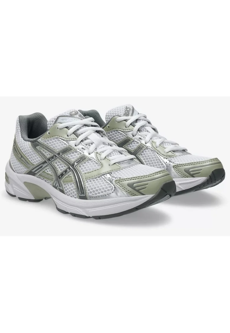Pantofi Sport Unisex,  ASICS Gel-1130 White Dried Leaf Green, Alb