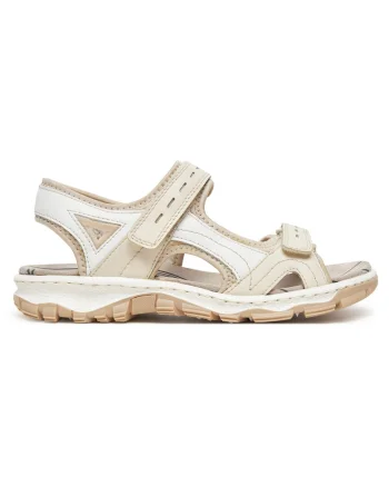 Sandale dama  bej, piele naturala, Bej