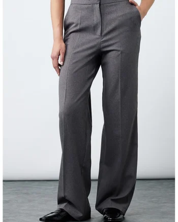 Pantaloni ampli uni, Gri inchis