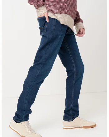 Blugi regular fit uni, Albastru