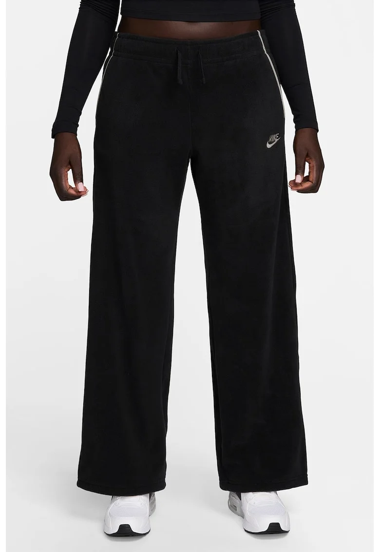 Pantaloni din fleece pentru alergare Sportwear, Negru/Gri