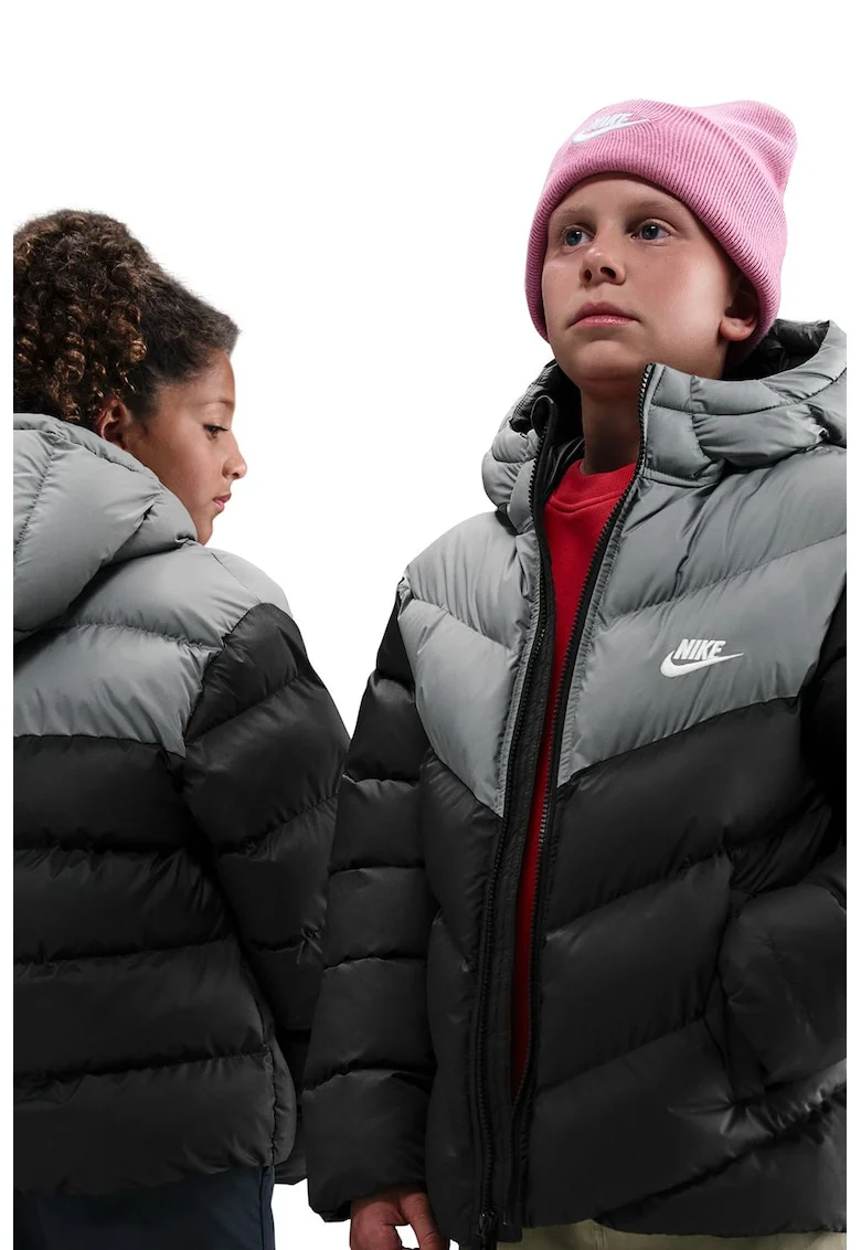 Geaca cu vatelina Sportswear, Negru/Gri