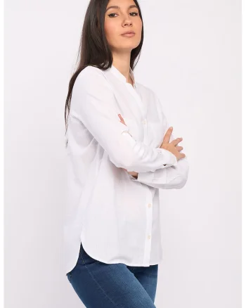 Camasa uni cu buzunare pe piept