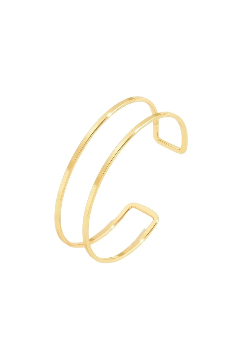 Bratara aurie, de brat, reglabila, Diametru: 8 cm, Phelina C8
