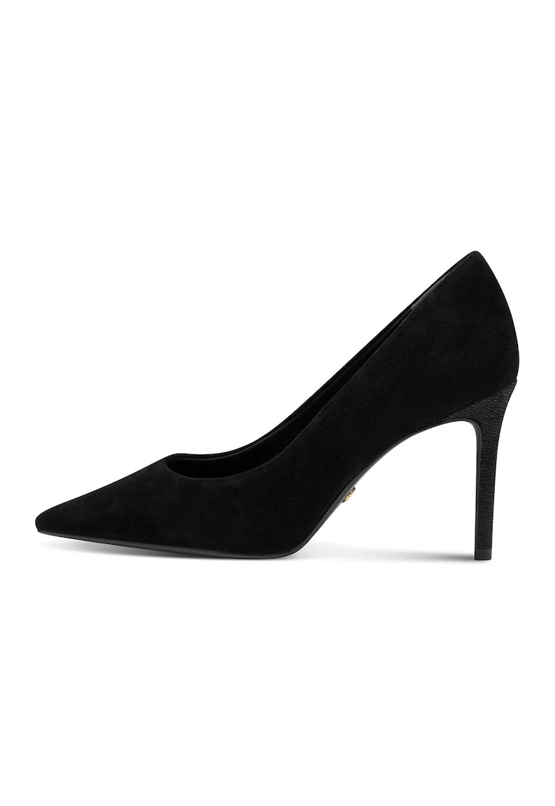 Pantofi din piele cu varf ascutit, Negru