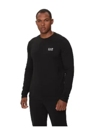 Bluza barbati, Emporio Armani  bumbac si elastan, negru,