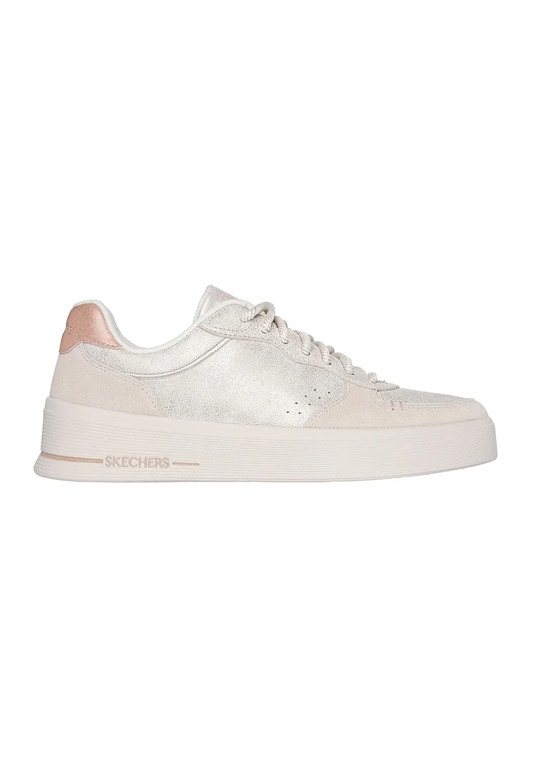 Pantofi sport cu garnituri din piele intoarsa Hiland, Crem