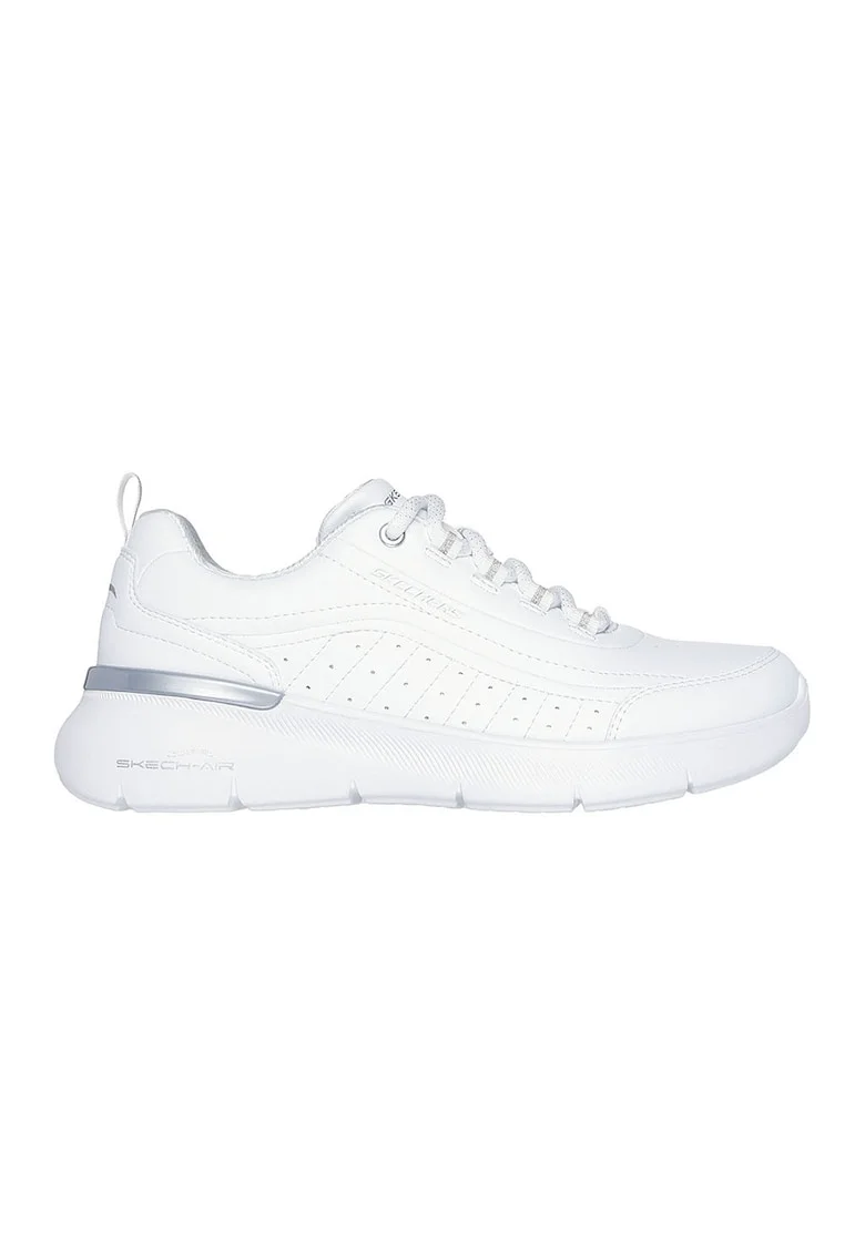 Pantofi sport de piele ecologica, Alb