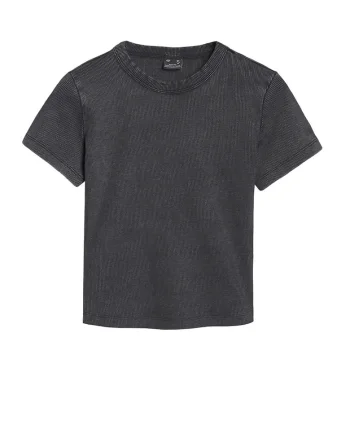 Tricou dama RSS25TTSHF2696-20S, 4F, Bumbac, Negru