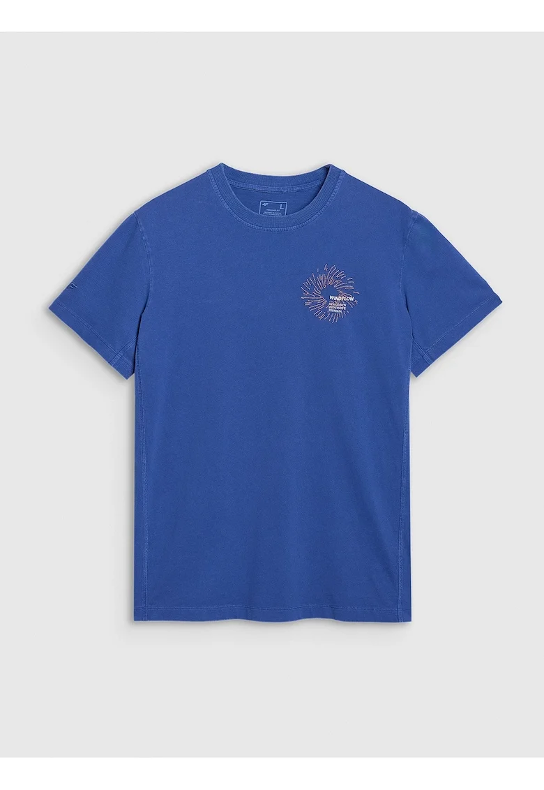 Tricou Barbati  SPORTSTYLE Cobalt, Bumbac 100%, Regular Fit, Imprimeu Subtil, Sezon SS25
