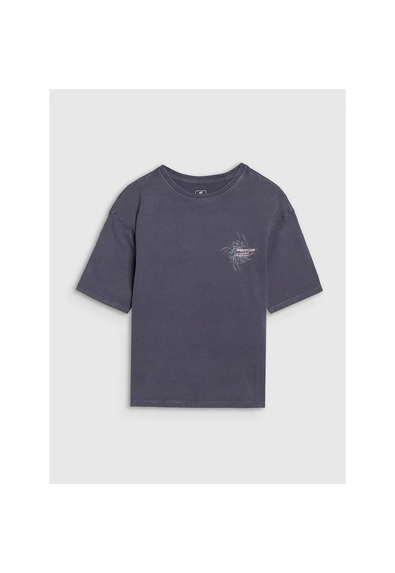 Tricou  pentru fete, Bumbac, Gri, Gri