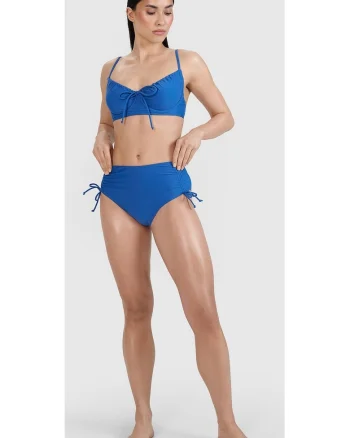 Costum de baie dama,  parte de jos bikini, albastru, sintetic