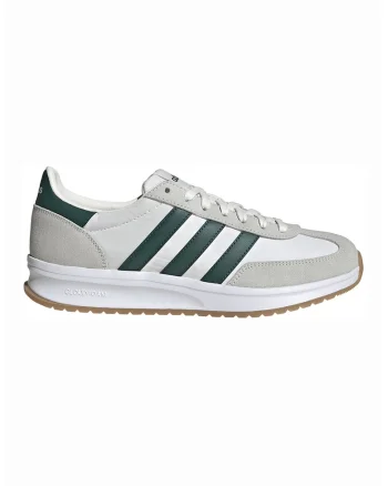 Pantofi sport Run 70s cu insertii din piele intoarsa, Verde englez/Alb murdar