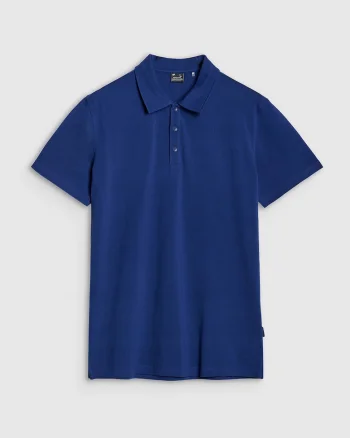 Tricou polo barbati  croiala obisnuita, bumbac 100%, bleumarin