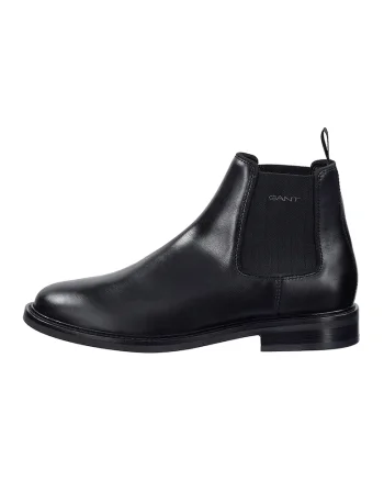 Ghete Chelsea din piele St Fairkon, Negru