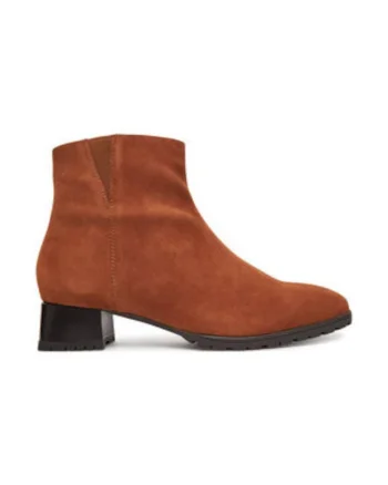 Botine dama,  piele naturala, maro