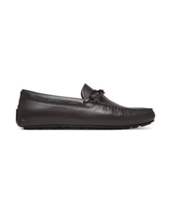 Mocasini barbati 304959325,  Piele naturala, Maro inchis