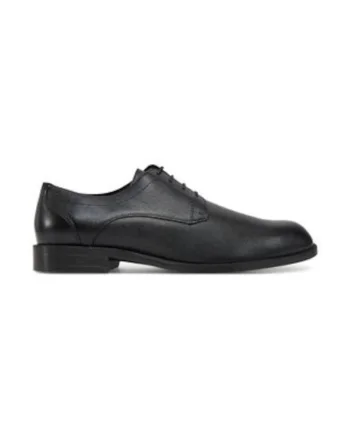 Pantofi barbatesti,  piele naturala, negru, inchidere cu sireturi,