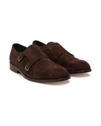 Pantofi barbatesti,  piele naturala, maro, catarama