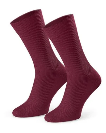 Sosete fara presiune raiate  S018 35-38 Bordo