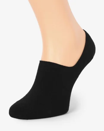 Sosete dama,  Bumbac/Poliamida, Negru, Negru