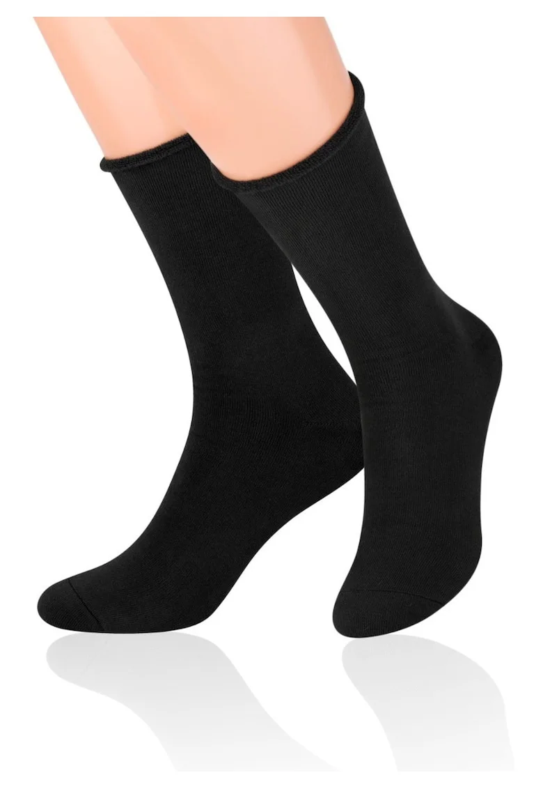 Sosete flausate fara presiune  S111, Negru
