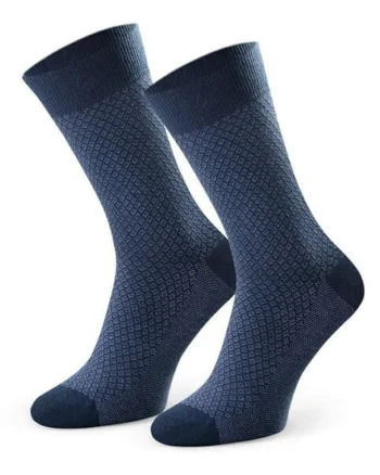 Sosete bleumarin cu model  S011-001, Bleumarin