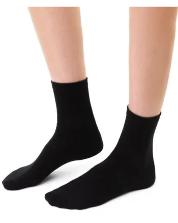Sosete bumbac simple  S037, Negru