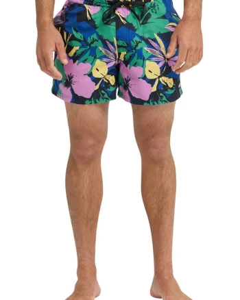 Pantaloni scurti de baie cu model floral Volley Everyday