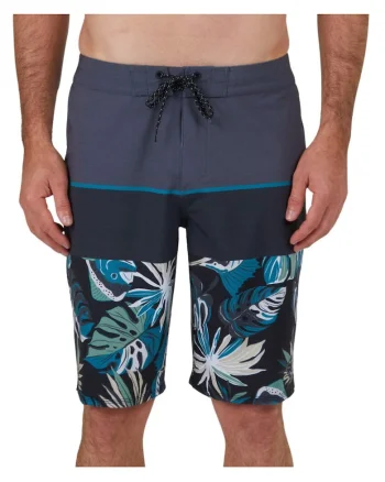 Pantaloni scurti de baie cu model Stacked