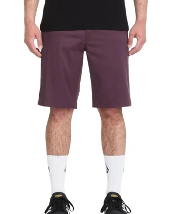 Bermude chino uni cu talie medie Frickin Modern