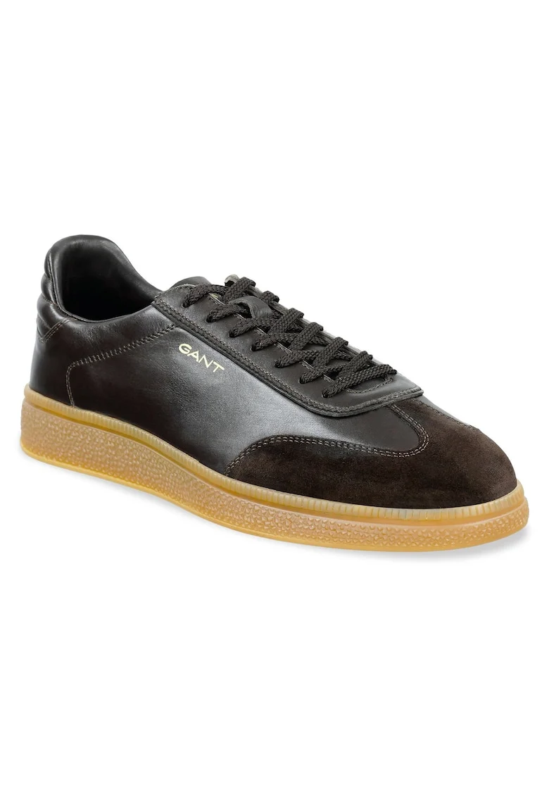 Tenisi barbatesti,  305603500, piele naturala, negru