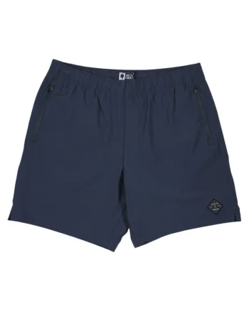 Pantaloni scurti de baie uni, cu talie elastica