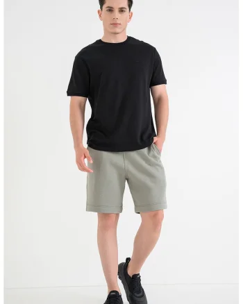 Pantaloni de trening din amestec de bumbac organic Premium Core, Verde fistic