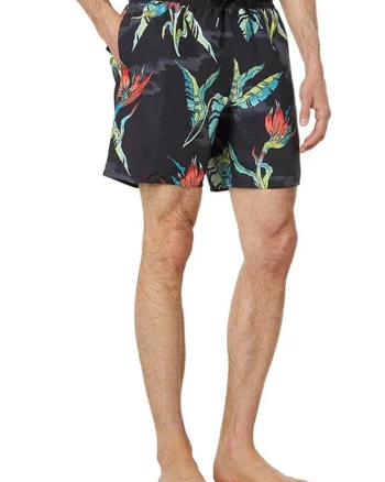 Pantaloni scurti de baie cu imprimeu tropical Beach Bunch