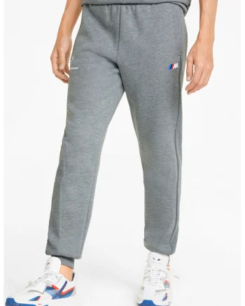 Pantaloni sport regular fit cu buzunare laterale BMW MMS, Gri melange