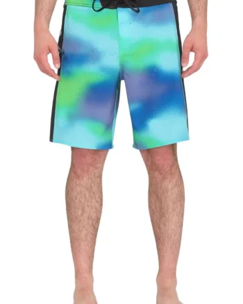 Pantaloni scurti de baie cu banda contrastanta in talie