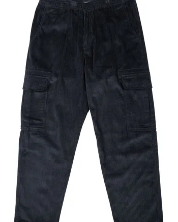 Pantaloni cargo cu aspect catifelat