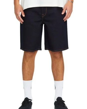 Blugi scurti cu model contrastant