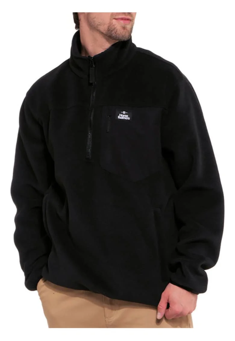 Bluza de trening tip fleece cu fenta cu fermoar