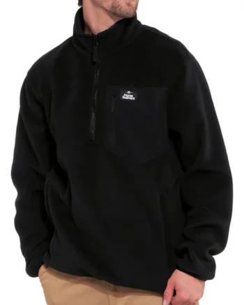 Bluza de trening tip fleece cu fenta cu fermoar