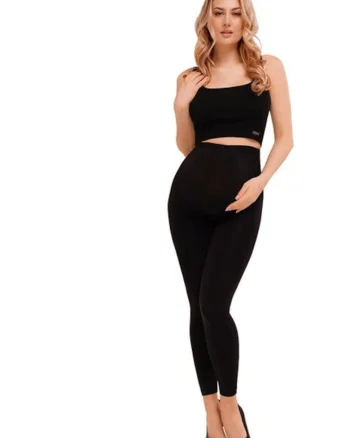 Colanti microfibra pentru gravide  Bella Mama 90 den, Negru