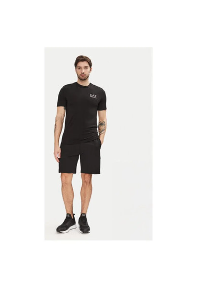 Tricou barbati  Emporio Armani, 7M000299 AF13739, Viscoza/Poliamida, Negru, Negru