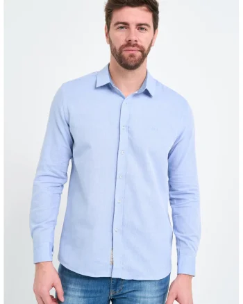 Camasa regular fit din bumbac, Albastru pastel