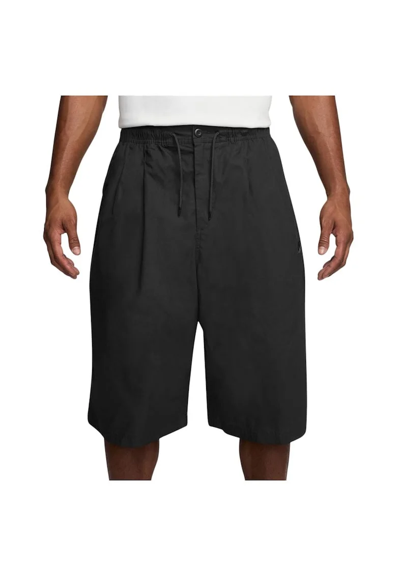 Pantaloni scurti  Club HJ2540, croiala larga, bumbac, negru