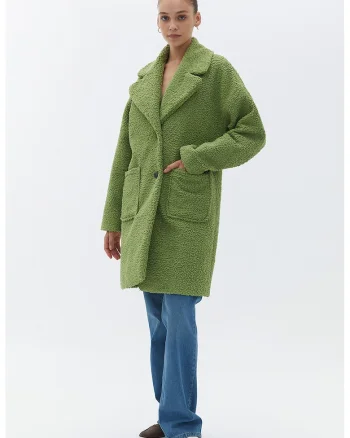 Haina uni cu buzunare laterale, Verde deschis