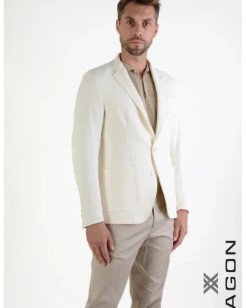 Sacou regular fit, cu inchidere la un singur rand de nasturi