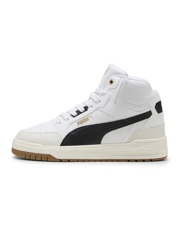 Pantofi sport cu model in doua nuante Shuffle Downtown, Alb fildes/Negru/Alb optic