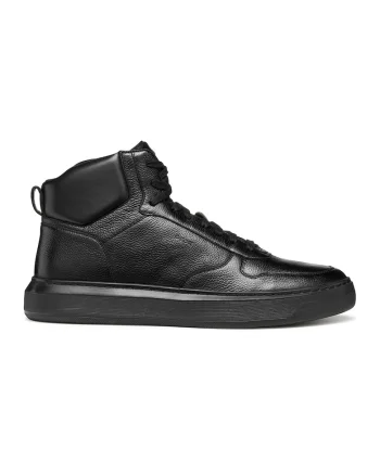 Pantofi sport mid-high de piele, Negru